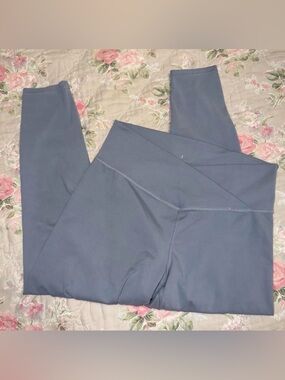 Steel Blue High-Waist V waist Leggings